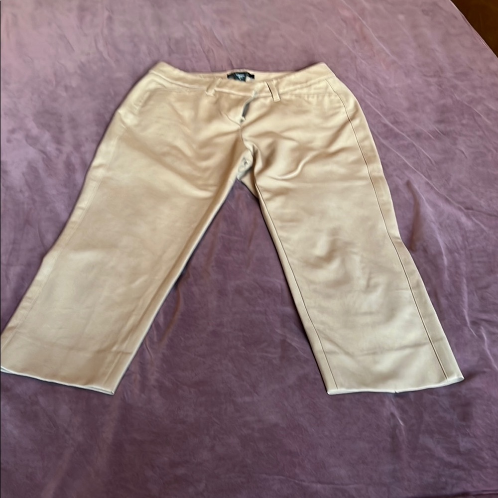 White House Black Market Tan Capri